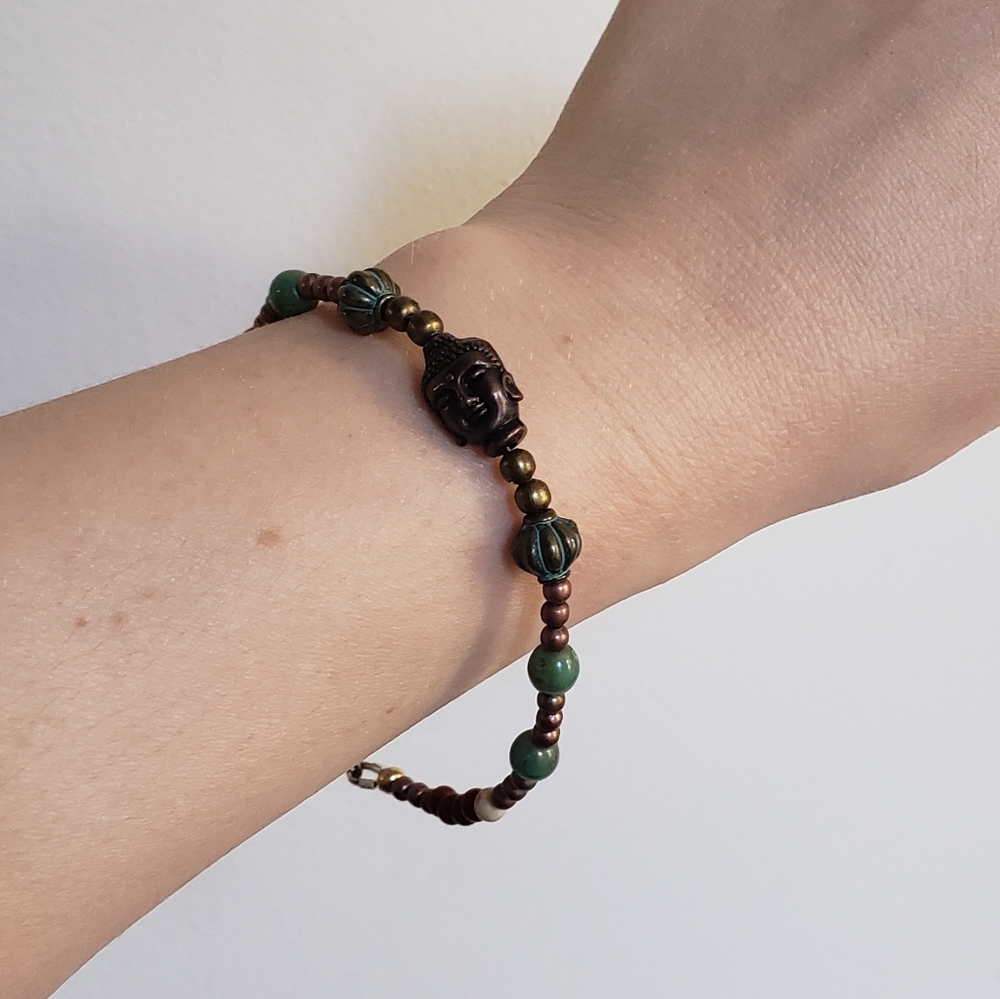 Boho beaded Buddha Bracelet